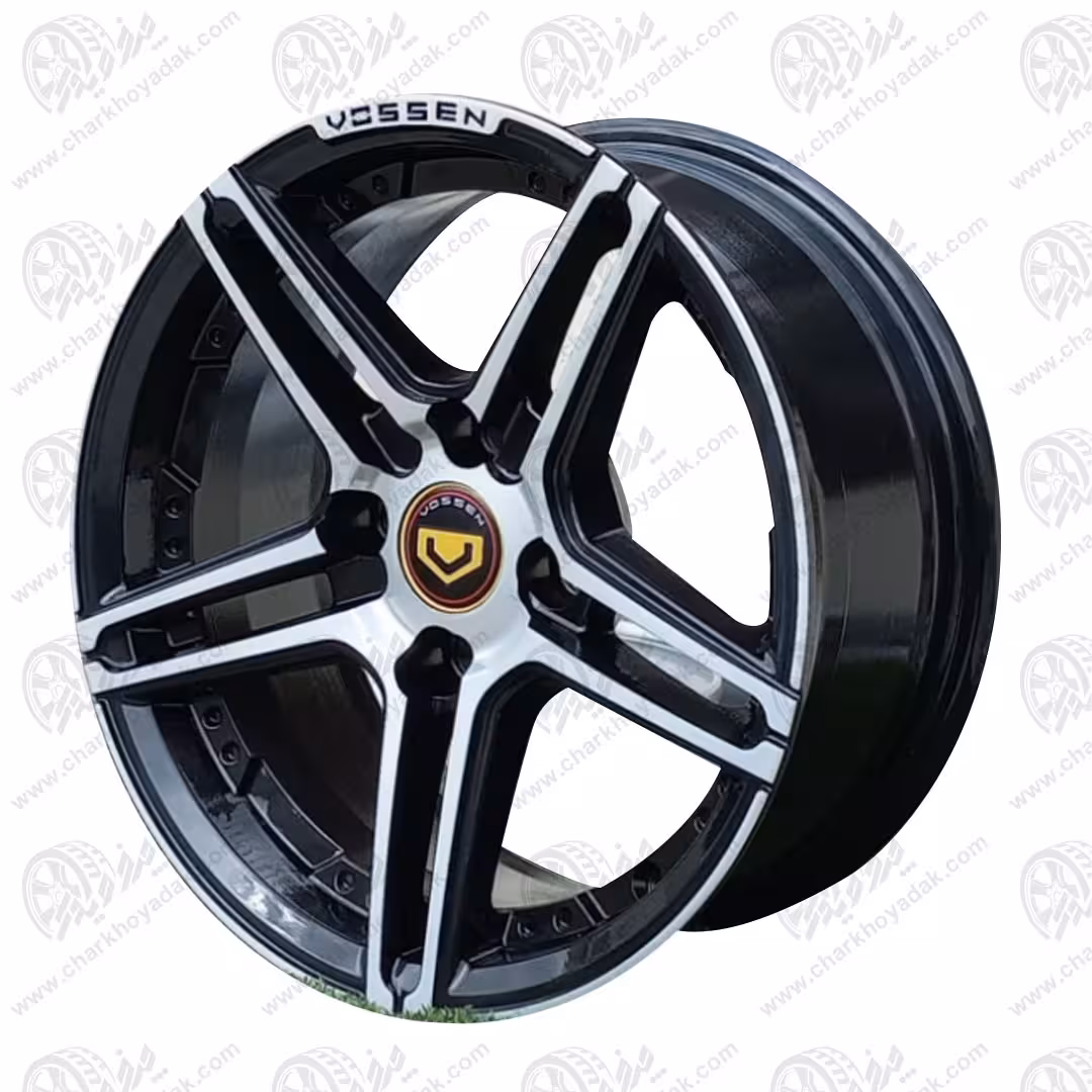 رینگ اسپرت سایز 16 کد 053 ووسن رخ تراش مشکی اروند ( پژو،سمند،دنا )