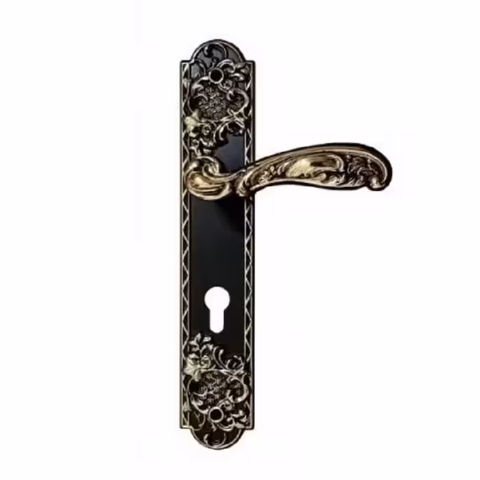 دستگیره پلاک کد 1000 مشکی طلایی - یراقینو فروش یراق آلات کابینت و درب