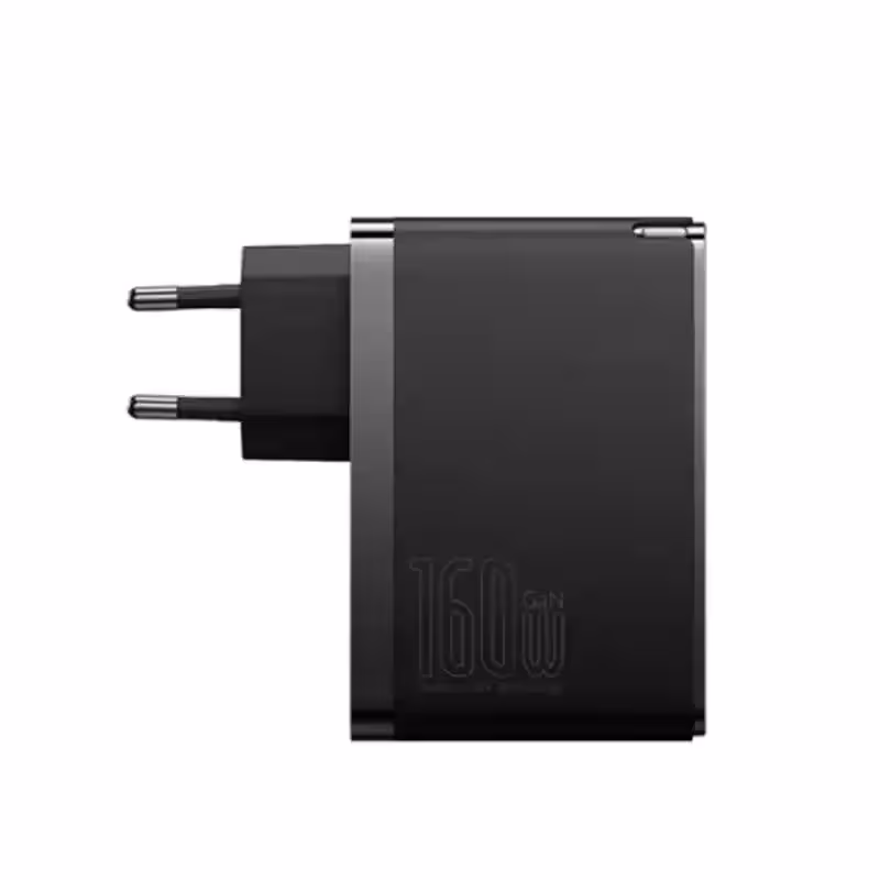 شارژر دیواری سه پورت باسئوس مدل GaN5 Pro 2C U توان 160 وات (همراه کابل)