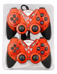 دسته بازی دوبل سیمی شوک‌دار Macher مدل MR-62 قرمز