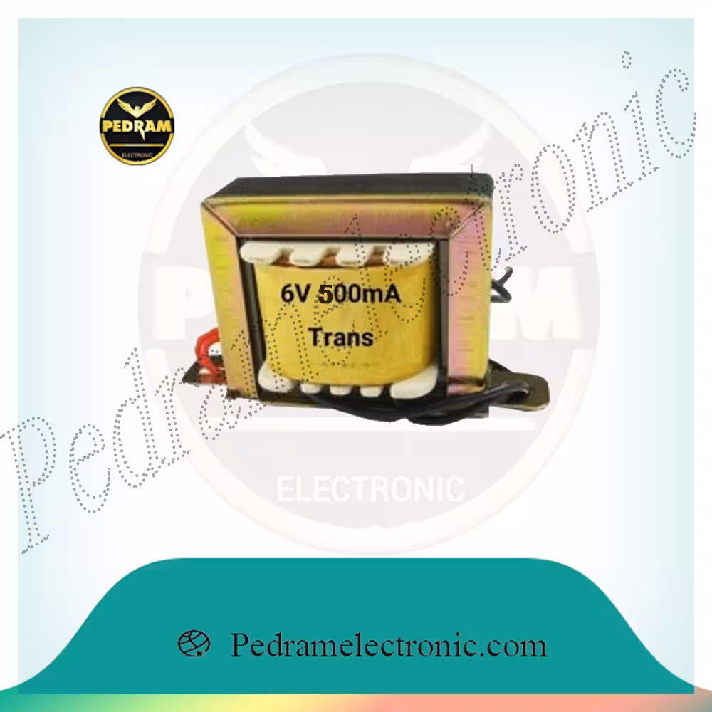 ترانس 6 ولت 500 میلی آمپر 2سر نیو ترانس//TRANS 6V 500MA 2SAR NEW TRANS