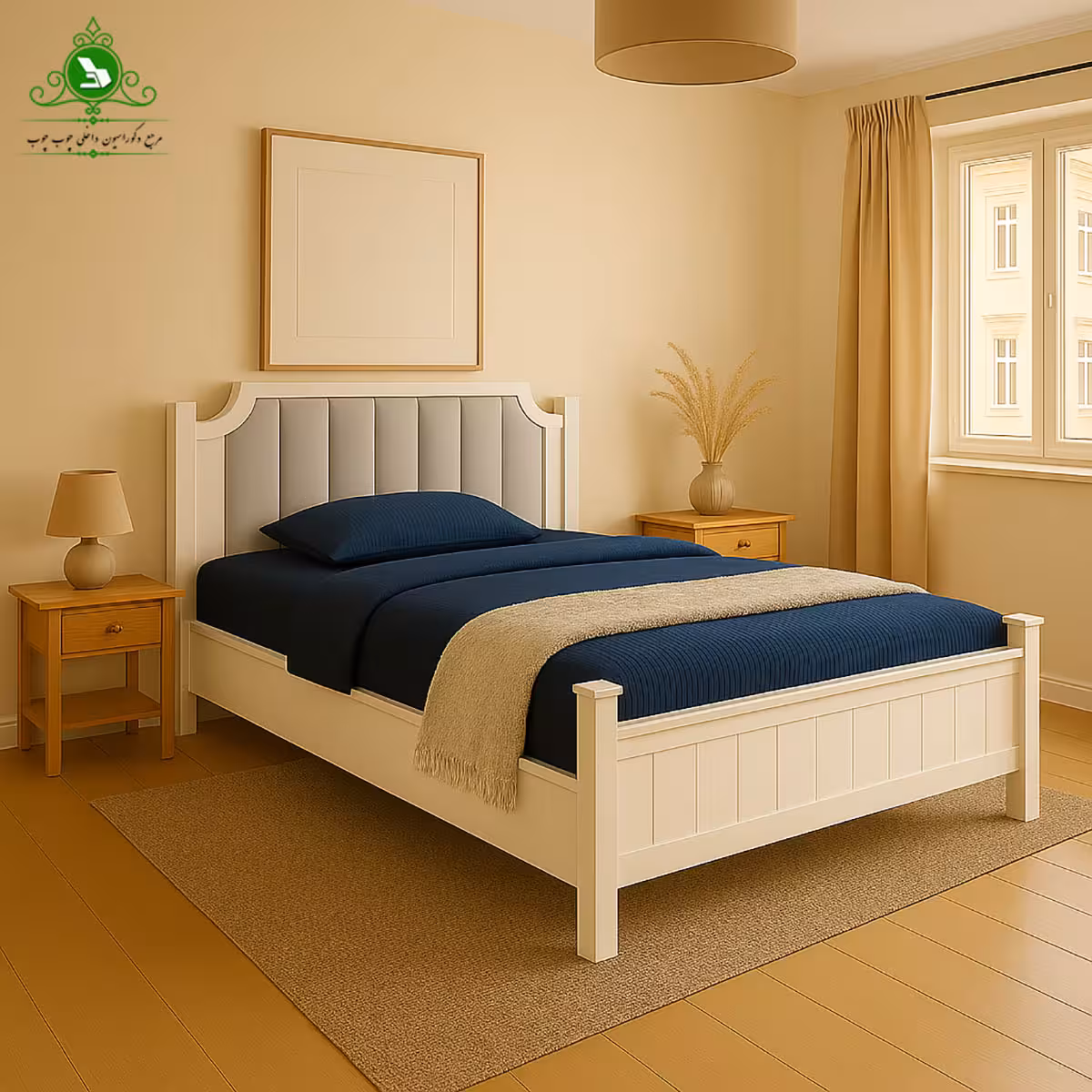 تخت خواب یک و نیم نفره مدل سورنا عرض 120