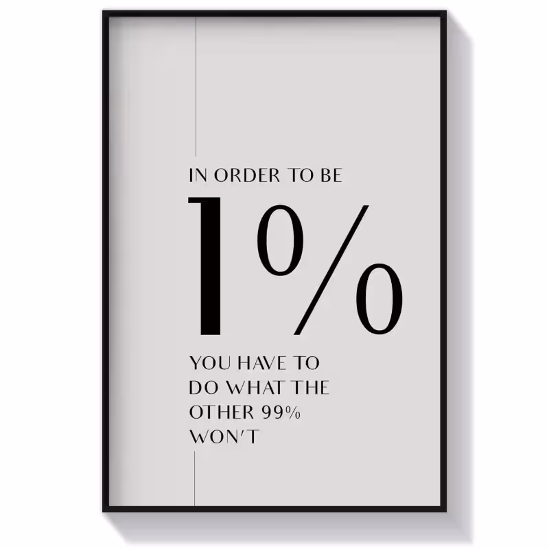 تابلو متن طرح 1%