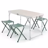میز کمپینگ کچوا (پیش خرید) Quechua Folding Camping Table – 4 Stools – 4 / 6 Persons
