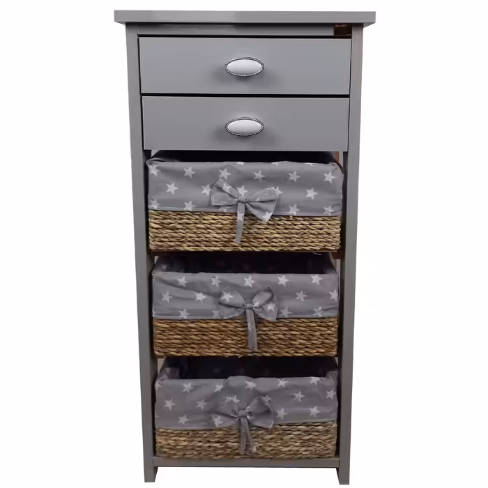 سبد سیب زمینی و پیاز مدل رز سه سبد