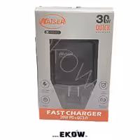 اداپتور 30 وات کایزر 2 پرت type c و usb مدل k1001