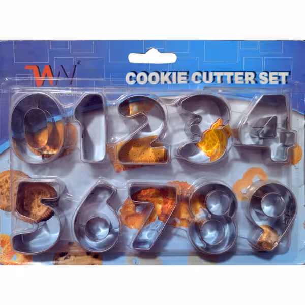 کاتر شیرینی پزی اعداد انگلیسی ارتفاع 5 سانتی (بزرگ)