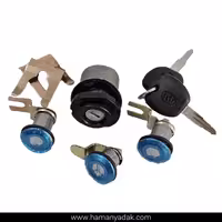 مجموعه کامل قفل و سوئیچ نیسان برند نصیر لوازم