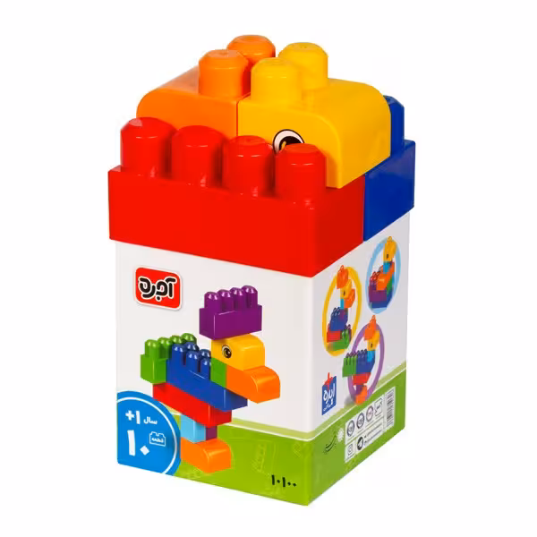 بازی فکری لگو آجره 10 قطعه (بساز و بازی کن) - کتاب‌فروشی کوچه کتاب