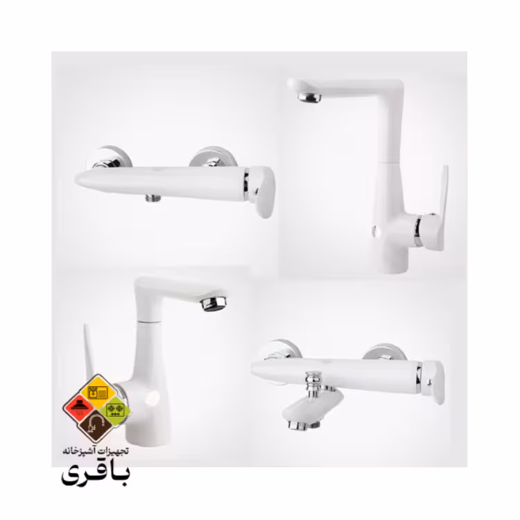 ست شیرآلات راسان مدل رابیت سفید