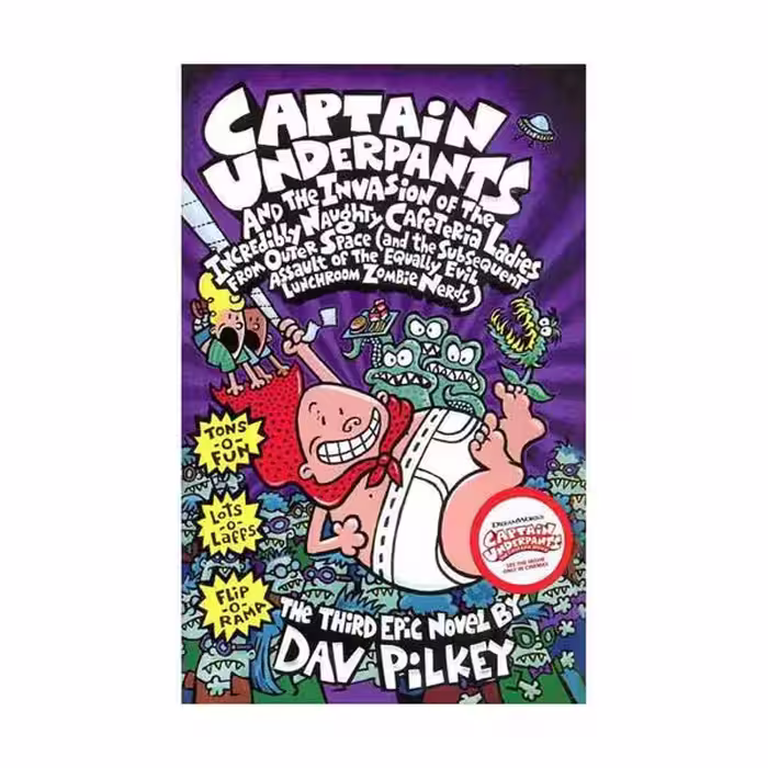 کتاب رمان captain Underpants vol. 3 کاپیتان زیر شلواری جلد 3