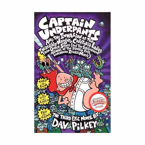 کتاب رمان captain Underpants vol. 3 کاپیتان زیر شلواری جلد 3