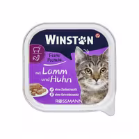 غذای ووم گربه از برند وینستون (Winston) با طعم بره و مرغ