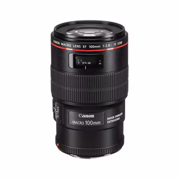 لنز دوربین کانن مدل EF 100MM F/2.8L MACRO IS USM