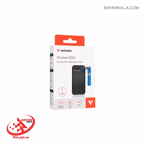 اس اس دی اکسترنال ورباتیم مدل SSD EXTERNAL VERBATIM POCKET 1TB