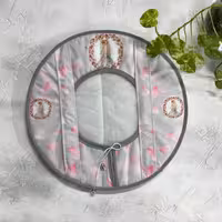 کاور قابلمه مخمل سایز 45 حنانه - طرح 66