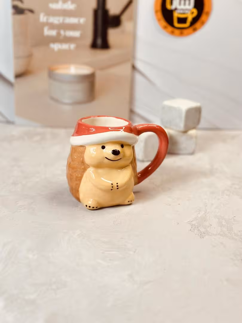 ماگ دست ساز طرح خار پشت کد 7765