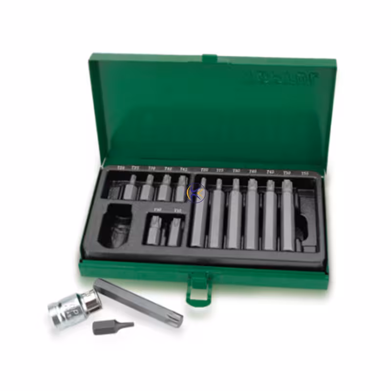 جعبه بکس 15 پارچه آلنی ستاره ای بلند مدل GAAD1506 تاپ تول TOPTUL