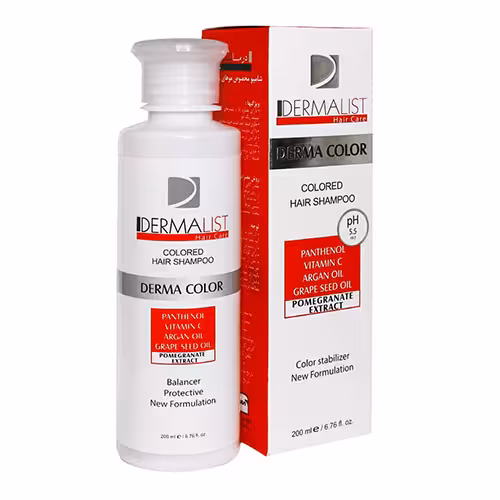 شامپو مخصوص موهای رنگ شده درمالیست 200ml