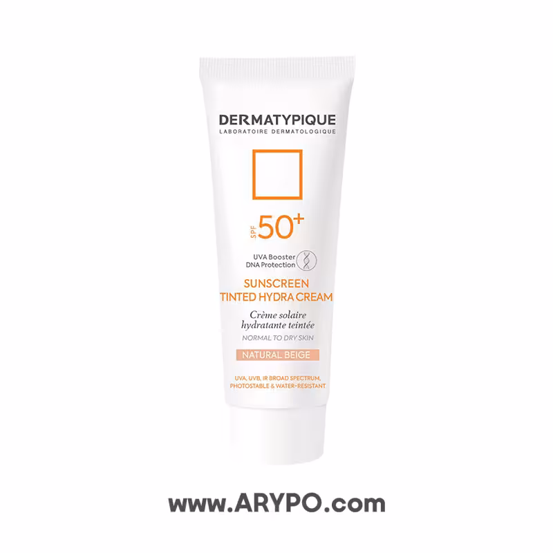 ضد آفتاب رنگی پوست خشک  SPF50 درماتیپیک بژ طبیعی