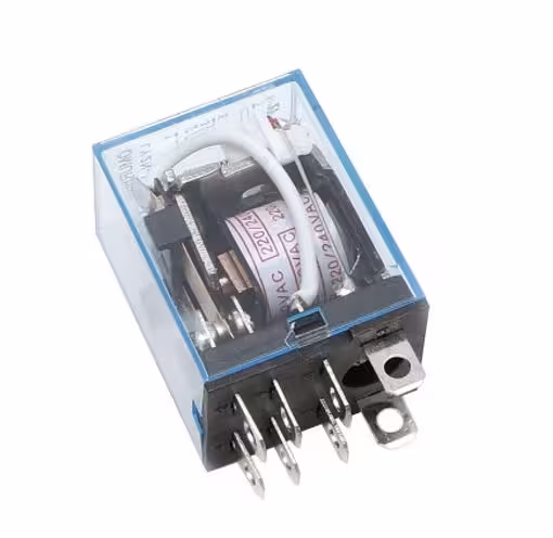رله 8 پایه معکوس مدل LY2N طرح امرون 220VAC
