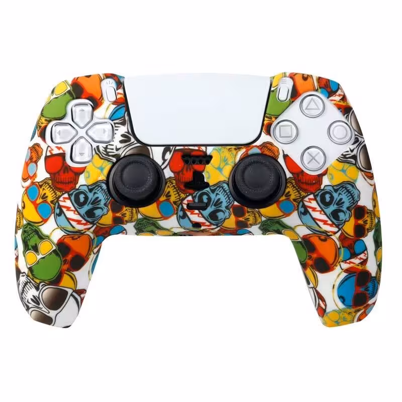 روکش دسته بازی PS5 طرح اسکلت رنگی