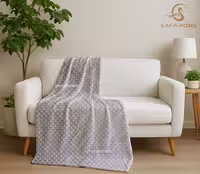 پتو مسافرتی یک نفره شبنما مدل نقره فام