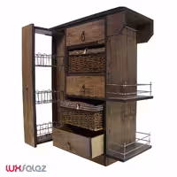 سبد سيب زميني پياز عروس نوین مدل جا بطری دار سوپر