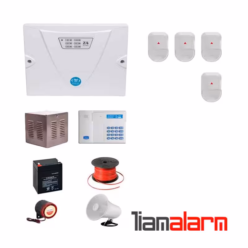 پکیج دزدگیر اماکن باسیم مدل کلاسیک سیم کارتی و تلفنیCGN4