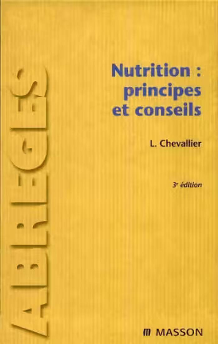 خرید و دانلود نسخه کامل کتاب Nutrition : principes et conseils
