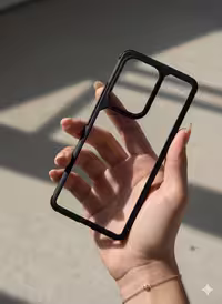 قاب شفاف شیائومی مدل Note 13 Pro Plus با حاشیه مشکی