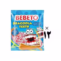پاستیل مدل دندان دراکولا 12 عددی ببتو Bebeto