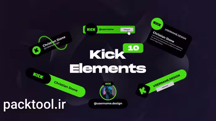 دانلود پروژه افتر افکت المنت و ابزار شبکه های اجتماعی Social Media Elements - پک تول