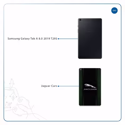 برچسب پوششی ماهوت مدل Jaguar Cars مناسب برای تبلت سامسونگ Galaxy Tab A 8.0 2019 T295