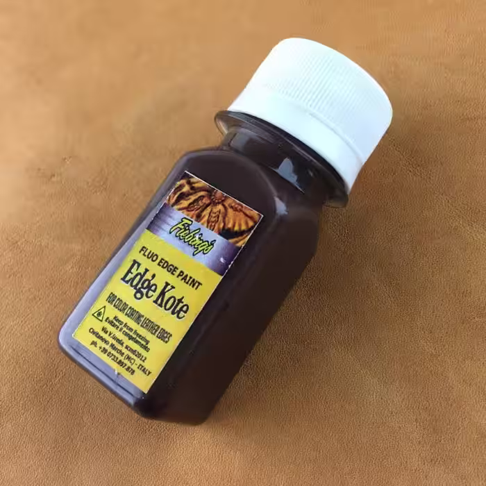 رنگ قهوه ای لبه چرم ادج کوت مدل BRN حجم 30 میلی لیتر بسته 3 عددی