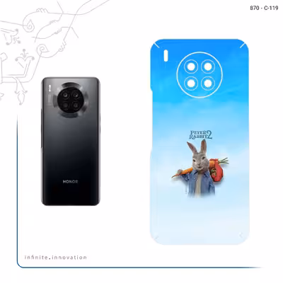 برچسب پوششی ماهوت مدل Peter Rabbit مناسب برای گوشی موبایل آنر 50 Lite