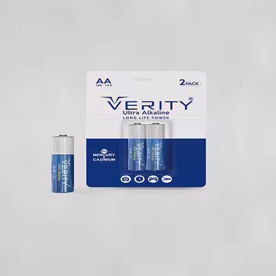 باتری قلمی وریتی مدل R06 SUPERALKALIN بسته دو عددی