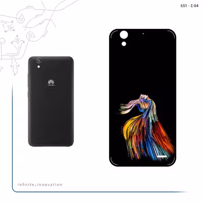 برچسب پوششی ماهوت مدل Rainbow Hair Digital Art مناسب برای گوشی موبایل هوآوی Ascend G630