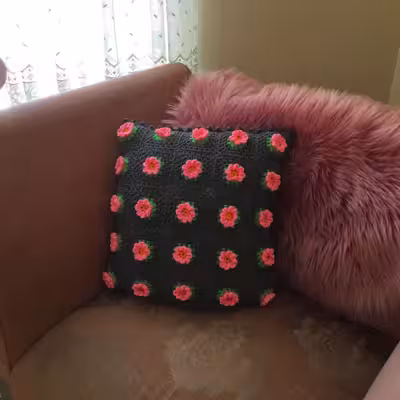 کاور کوسن بافتنی مدل لیلیان