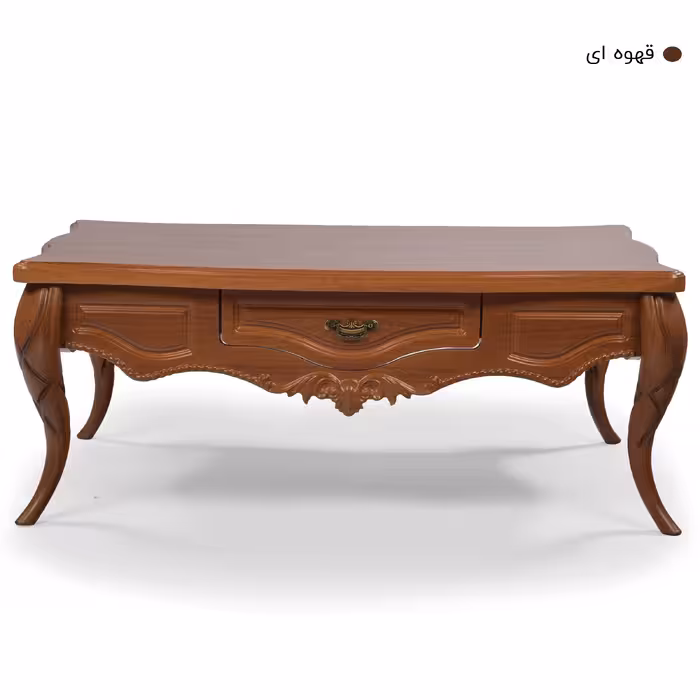 میز پذیرایی میز چوب مدل پیچک مجموعه 4 عددی