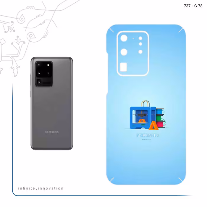 برچسب پوششی ماهوت مدل 3D Printer مناسب برای گوشی موبایل سامسونگ Galaxy S20 Ultra