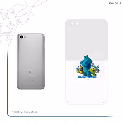 برچسب پوششی ماهوت مدل Monsters Inc مناسب برای گوشی موبایل شیائومی Redmi Note 5A