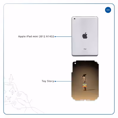 برچسب پوششی ماهوت مدل Toy Story مناسب برای تبلت اپل iPad mini 2012 A1432