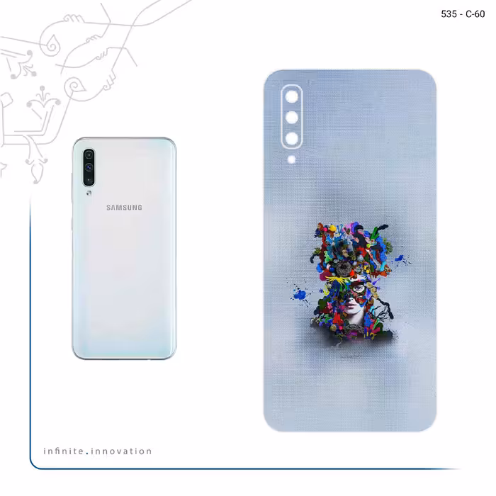 برچسب پوششی ماهوت مدل Collage of surreal Portrait of Women 4 مناسب برای گوشی موبایل سامسونگ Galaxy A50