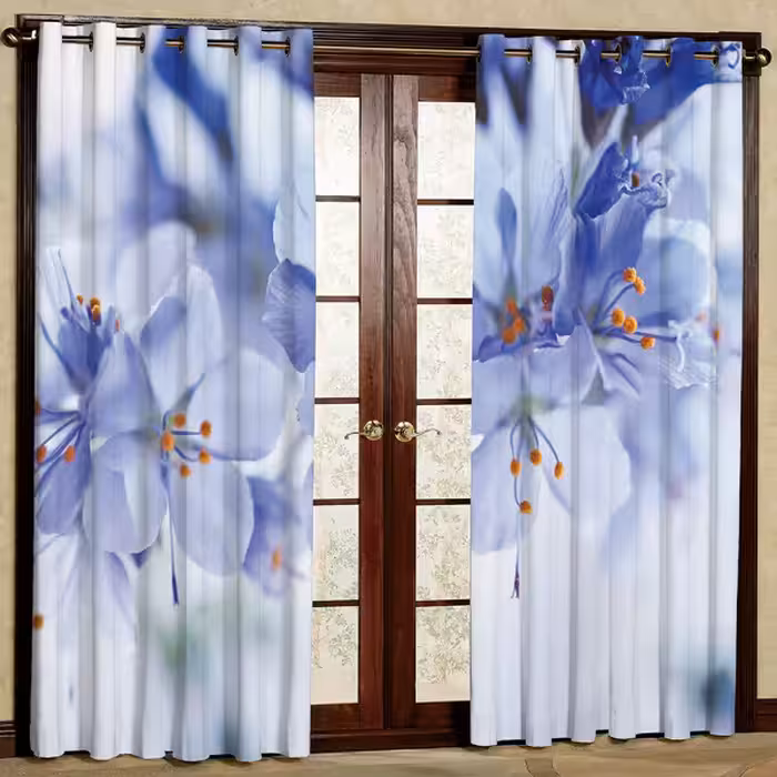 پرده پانچی مدل مخمل کد 6024 سایز280x140 سانتی متر