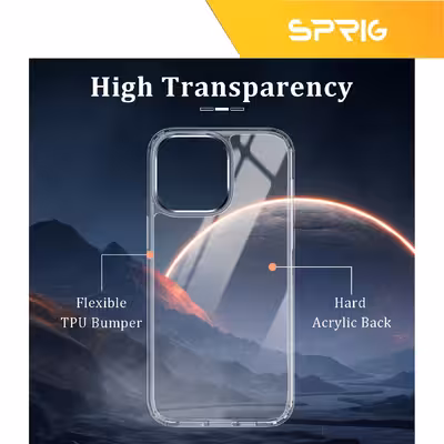 کاور اسپریگ مدل Full-Clear مناسب برای گوشی موبایل اپل iPhone 14 Pro به همراه محافظ صفحه نمایش