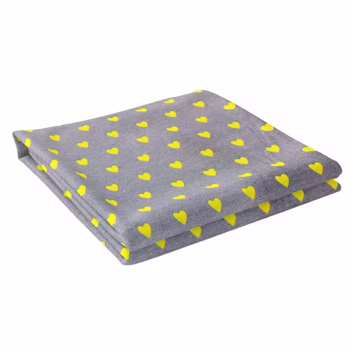 ملحفه مدل قلب ریز یکنفره سایز 140×200سانتیمتر