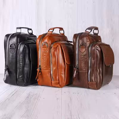 کیف رودوشی چرم یلسان مدل رهام کد RHM-043-GLGP