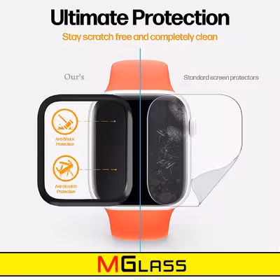 محافظ صفحه نمایش نانو ام گلس مدل NMG مناسب برای ساعت هوشمند کیو سی وای GTC بسته دو عددی