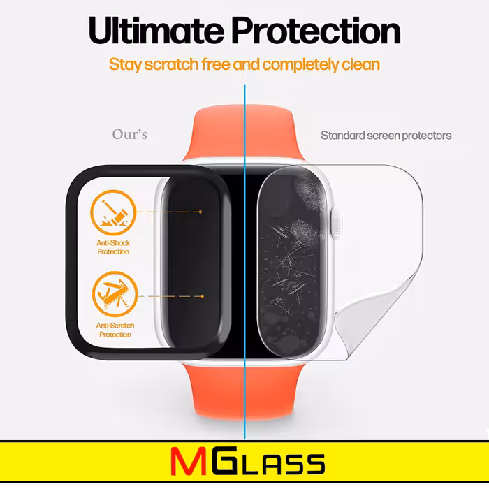 محافظ صفحه نمایش نانو ام گلس مدل NMG مناسب برای ساعت هوشمند کیو سی وای GTC بسته دو عددی